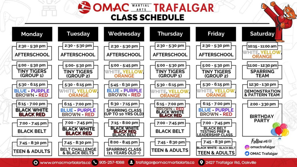 Trafalgar Schedule march